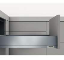 Ray hộp LEGRABOX pure M chiều cao M màu xám giảm chấn Blum 