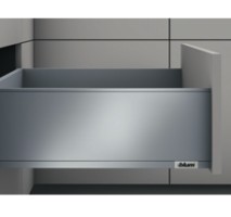 Ray hộpLEGRABOX pure C chiều cao C màu xám giảm chấn Blum 