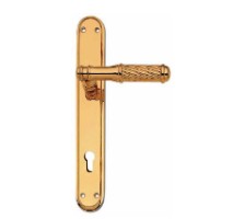 Tay nắm gạt cổ điển màu đồng bóng Hafele 901.98.971