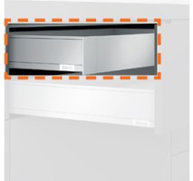 Ray hộp âm LEGRABOX inox IM chiều cao M