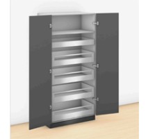 Ray hộp tủ đồ khô Cho tủ 2 cửa có chiều rộng 601mm -1200mm SPACE TOWER LEGRABOX màu xám