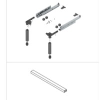 Ray cho ngăn kéo bục thang 450mm SPACE STEP Z95.4100