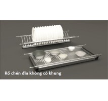 Rổ chén dĩa không có khung Inox 600mm 544.40.024